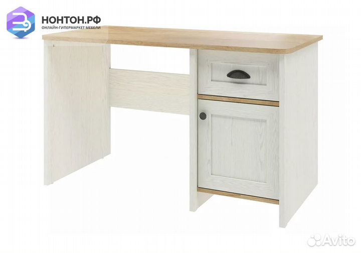 Стол письменный Тифани дуб небраска / белый