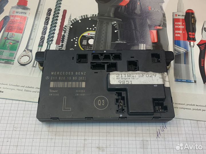 Блок комфорта.передней левой двери mercedes W211