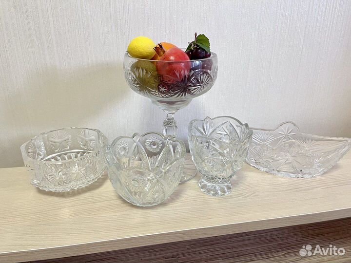 Хрустальная посуда/Салатник/Конфетница