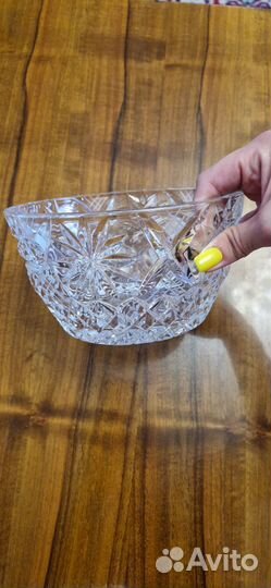 Салатник хрустальный большой
