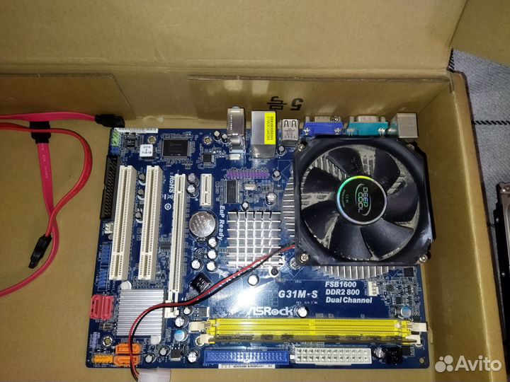 Материнская плата с процессором