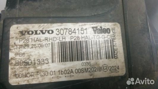 Фара левая volvo XC90 1 (HKR16MR01)