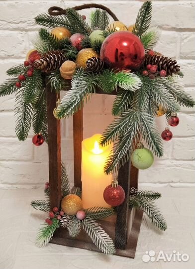 Новогодний фонарь украшение
