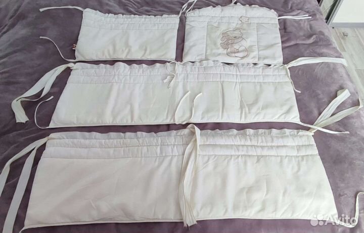 Мягкие бортики для детской кроватки