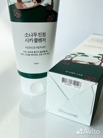 Пенка для проблемной кожи Round Lab Pine Cica