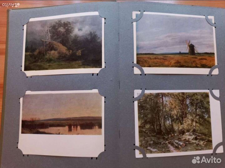 Альбомы СССР с открытками, русская живопись