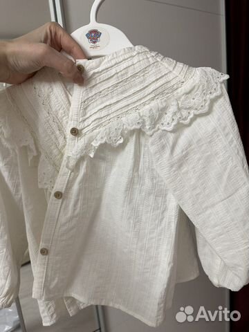 Рубашка zara для девочки 104
