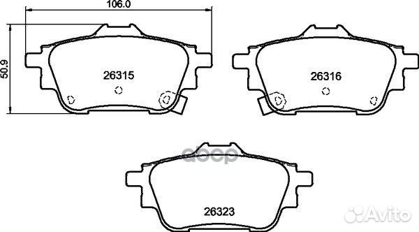 Колодки тормозные дисковые nissan (dfac)sylphy