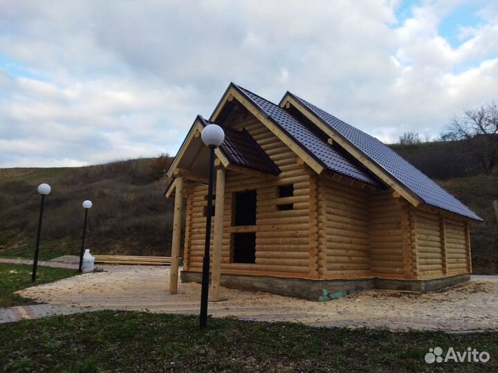 Дом из оцилиндрованного бревна от производителя