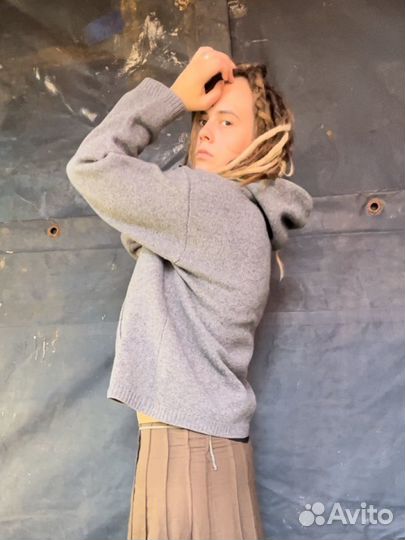 Худи вязаная