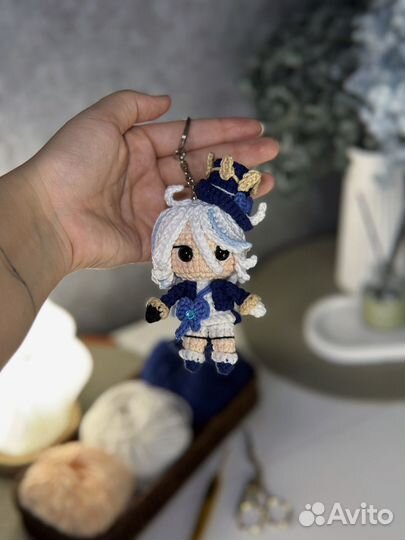 Фурина Геншин Импакт вязаный брелок амигуруми