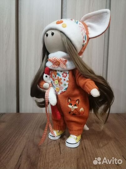 Кукла текстильная в кигуруми сплюшка