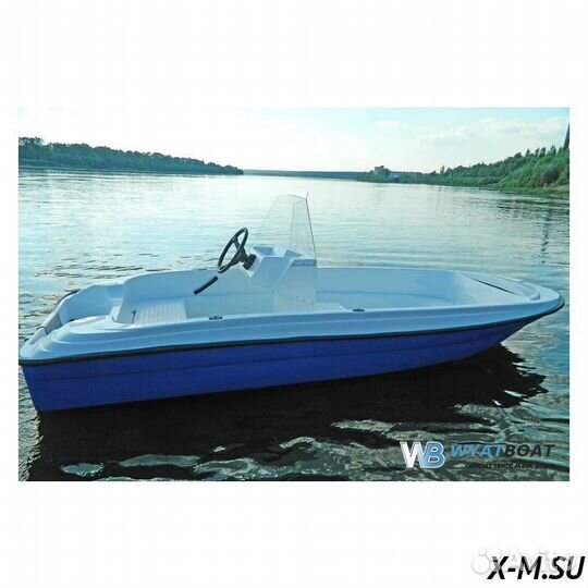 Лодка wyatboat пингвин С консолью (тримаран)