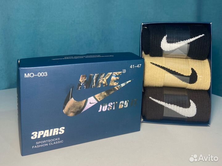 Носки nike в коробке комплект