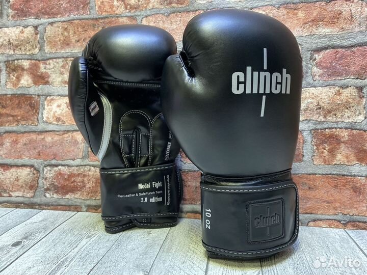 Боксерские перчатки Clinch Fight 2.0 черные