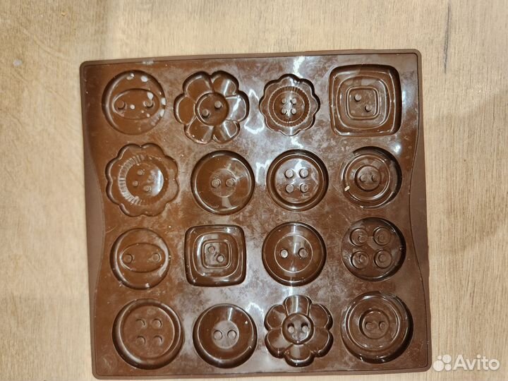 Молд силиконовый пуговки