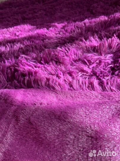 Покрывало, плед, длинный ворс, травка