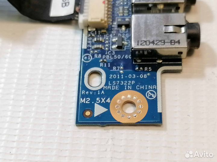 Плата audio и USB Asus X53U
