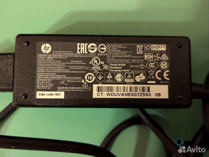 Зарядка для ноутбука hp