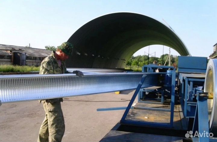 Бескаркасный ангар