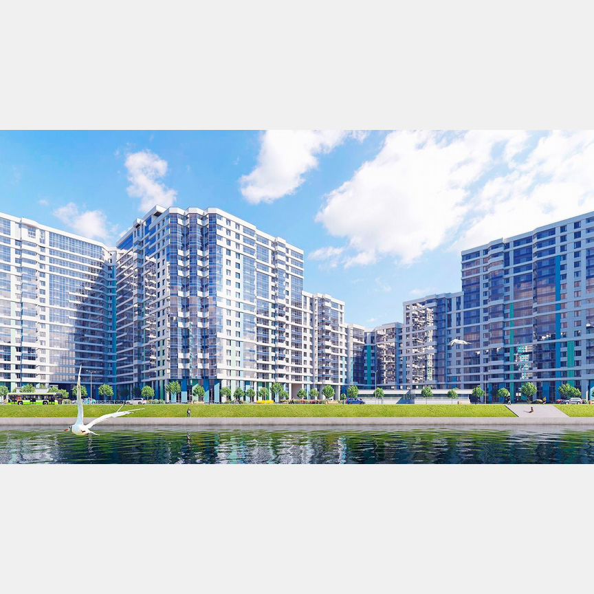 2-к. квартира, 57 м², 2/20 эт.