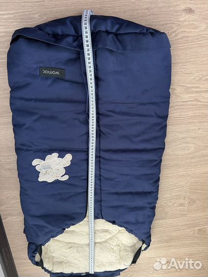 Зимний конверт в коляску на овчине до 3 лет