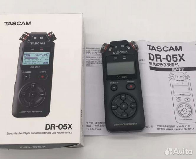 Диктофон Tascam dr-05x, новый