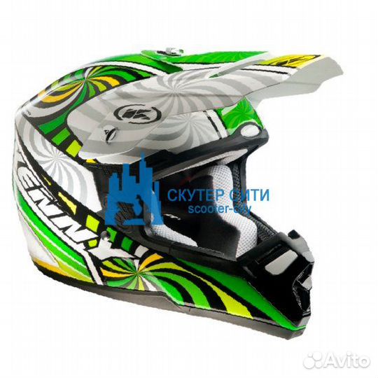 Шлем кроссовый Kenny performance 2012, green, XXL