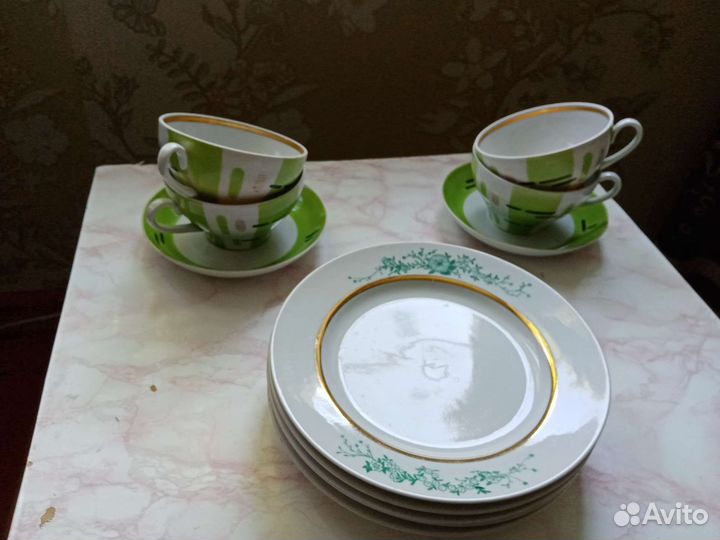 Чашки и блюдца Дулево, тарелки СССР