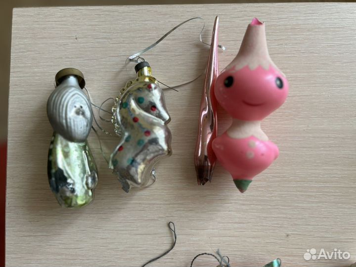 Елочные игрушки стекло СССР