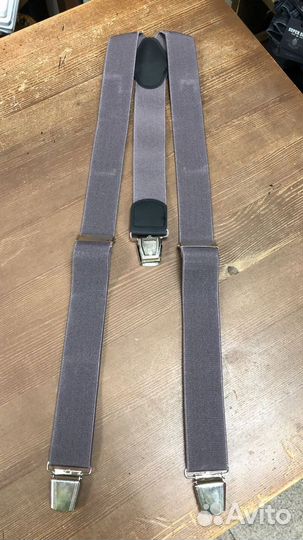 Подтяжки серые новые магазин