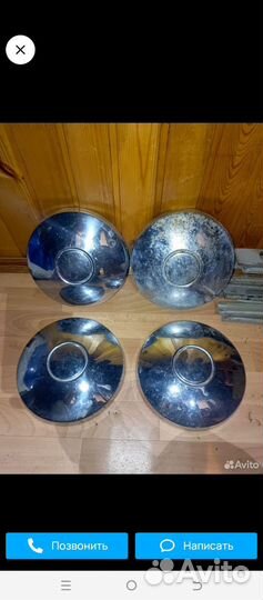 Колпаки хром. На москвич 2140, 412