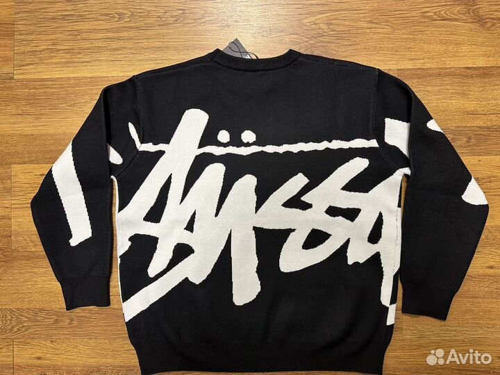 Свитер Stussy Main Logo черный