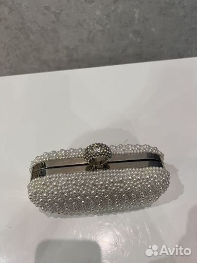 Клатч вечерний с бусинами
