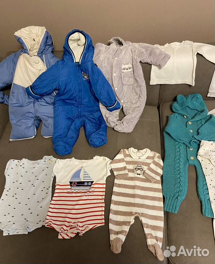 Вещи пакетом на мальчика от 0 до 6 месяцев