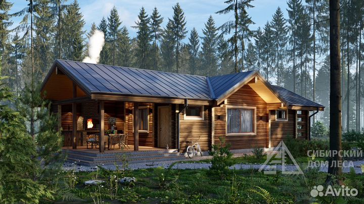 Баня 6х16 из профилированного бруса