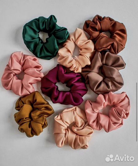 Шелковые резинки для волос набор