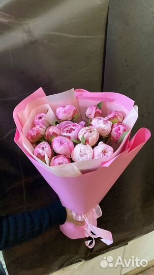 11 пионов букет с доставкой