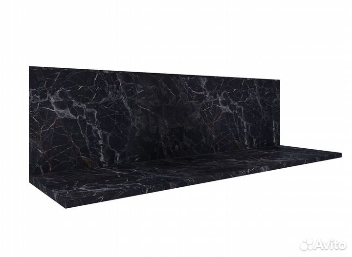 Столешница Мраморный Берег Угловая 850*850 (толщи