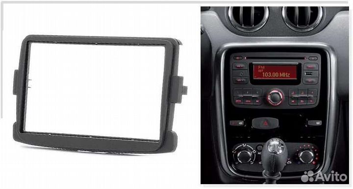 Переходная рамка и штекер Renault Logan 2