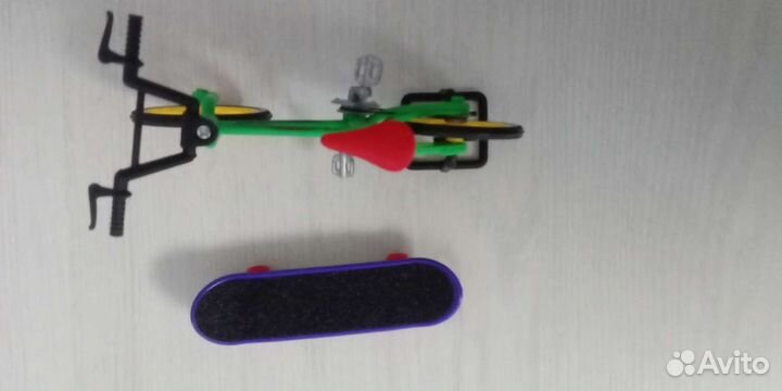 Фингерборд и велосипед