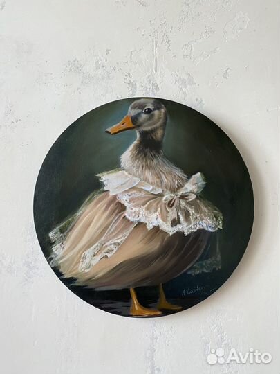 Картина маслом с животными интерьерная