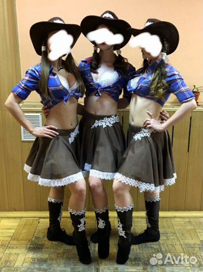 Костюм для восточных танцев шоу (Ковбои)