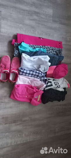 Летние вещи пакетом на девочку 134-140