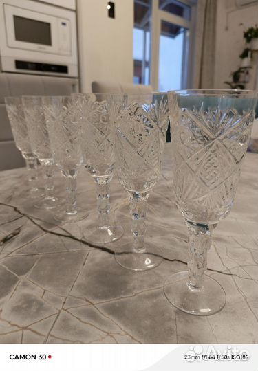 Фужеры хрустальные СССР 20 см