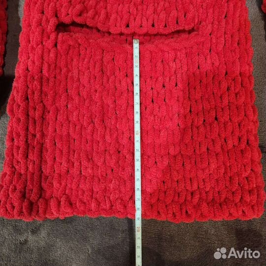 Балаклава вязаная с ушками