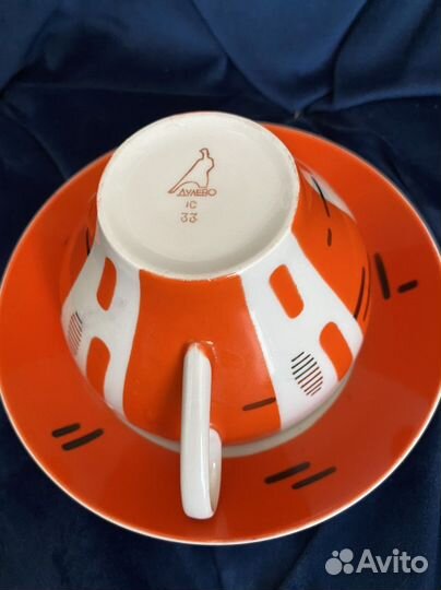 Чайная пара Березка Дулево