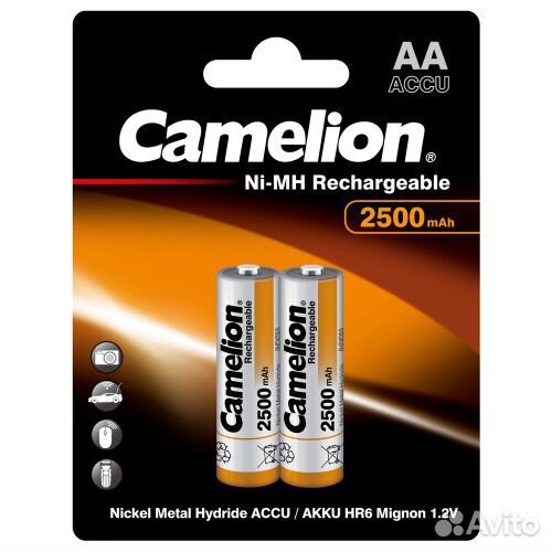 Акб AA 2500mAh Camelion в наборе 2 шт