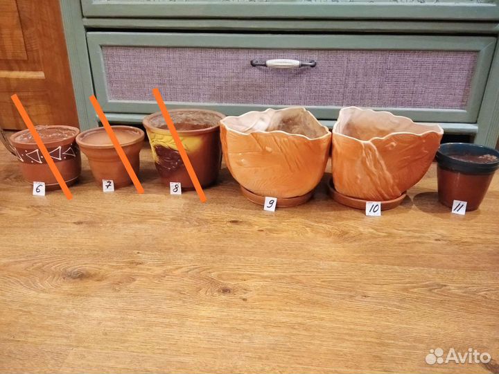 Керамические кашпо для цветов