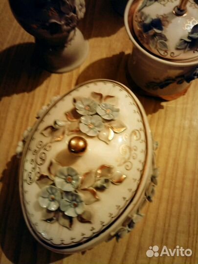 Дамский туалетный набор, фарфор Феникс